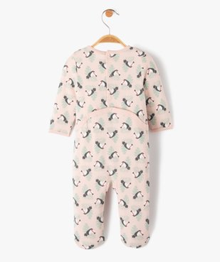 Pyjama bébé avec motifs toucans fermeture pont dos vue3 - GEMO(BB COUCHE) - GEMO
