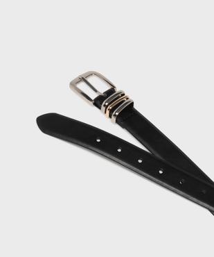 Ceinture lisse à boucle métal brillante femme vue2 - GEMO (ACCESS) - GEMO