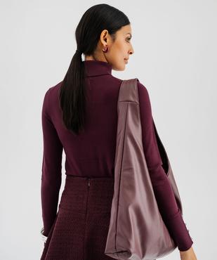 Pull col roulé en maille fine femme vue4 - GEMO 4G FEMME - GEMO