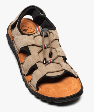 Sandales homme tout terrain dessus cuir - Roadsign vue5 - ROADSIGN - GEMO