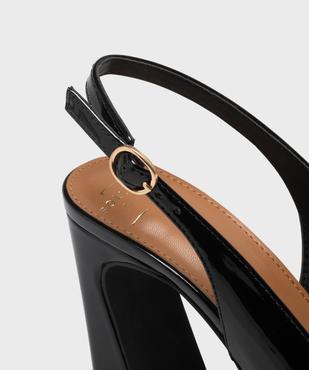 Escarpins sling-back à bout pointu et talon haut femme- Follow Me vue6 - FOLLOW ME - GEMO