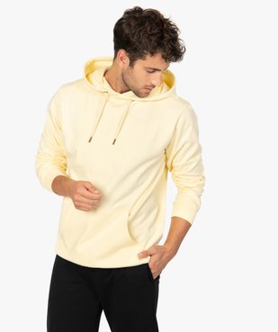 Sweat homme à capuche avec poche kangourou vue1 - GEMO (HOMME) - GEMO