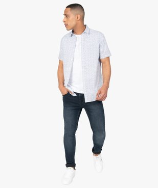 Tee-shirt homme à manches courtes uni vue5 - GEMO C4G HOMME - GEMO