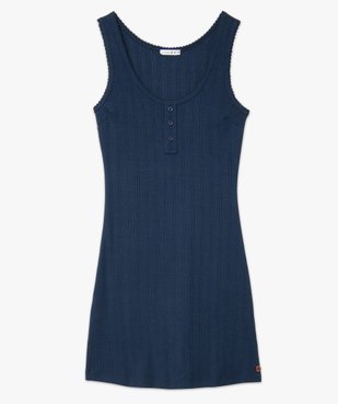 Chemise de nuit femme sans manches - LuluCastagnette vue4 - LULUCASTAGNETTE - GEMO
