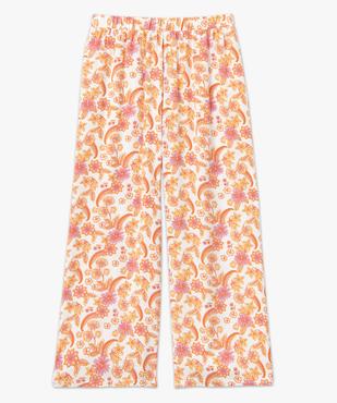 Pantalon de pyjama imprimé fendu sur les côtés femme vue4 - GEMO 4G FEMME - GEMO