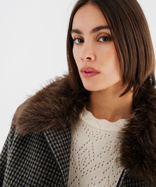 Veste courte avec col amovible femme vue2 - GEMO(FEMME PAP) - GEMO