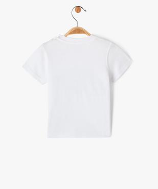 Tee-shirt manches courtes à message fantaisie bébé garçon vue3 - GEMO(BEBE DEBT) - GEMO