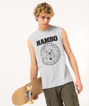 Tee-shirt homme sans manches imprimé - Rambo vue1 - RAMBO - GEMO