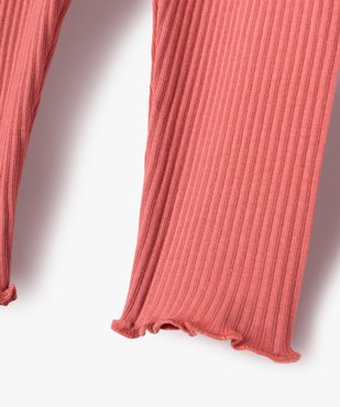Legging bébé fille en maille côtelée vue2 - GEMO(BEBE DEBT) - GEMO
