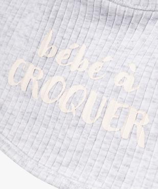 Ensemble naissance évolutif 3 pièces : body, legging et bavoir vue7 - GEMO(BB COUCHE) - GEMO