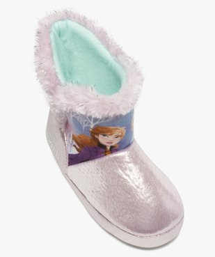 Chaussons fille boots à bords fourrés – Reine des Neiges vue5 - REINE DES NEIGE - GEMO