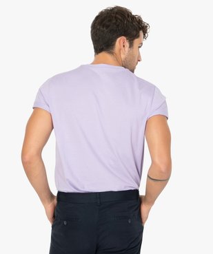 Tee-shirt homme à manches courtes et col rond vue3 - GEMO (HOMME) - GEMO