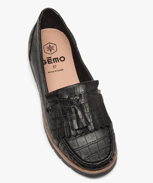 Mocassins femme avec patte mexicaine et semelle crantée vue5 - GEMO (CASUAL) - GEMO