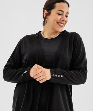 Gilet long porté ouvert femme grande taille vue9 - GEMO (G TAILLE) - GEMO