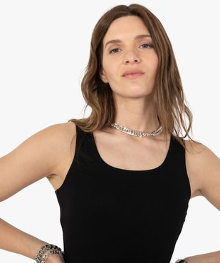 Robe femme ajustée en maille extensible vue2 - GEMO(FEMME PAP) - GEMO