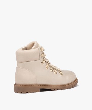 Boots irisés avec lacets montagne fille vue4 - GEMO (ENFANT) - GEMO