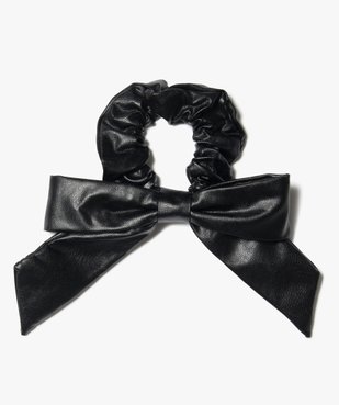Chouchou femme à gros nœud imitation cuir vue1 - GEMO - GEMO