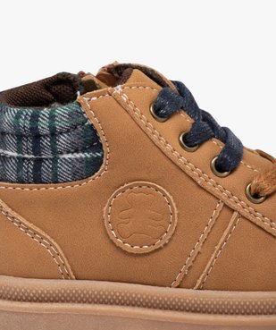 Boots doublé à lacets et zip bébé garçon - LuluCastagnette vue6 - LULU CASTAGNETT - GEMO