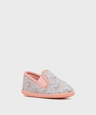 Chaussons enveloppants à motifs arc-en-ciel fille vue2 - GEMO (ENFANT) - GEMO