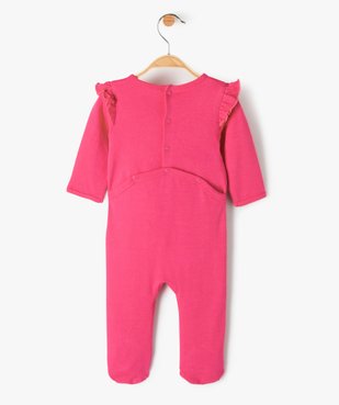 Pyjama dors-bien bébé avec motif et volants aux épaules vue3 - GEMO(BB COUCHE) - GEMO