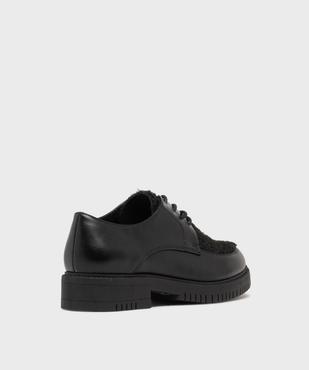 Derbies multimatière à semelle crantée femme vue5 - FOLLOW ME - GEMO