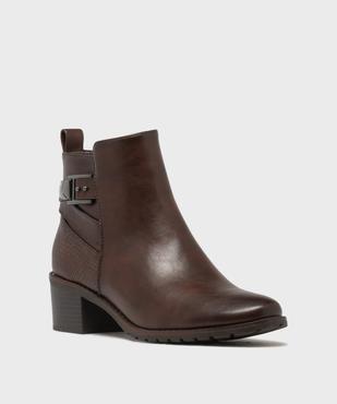 Boots à talon avec brides fantaisie sur la tige femme - Valentina Baldano vue2 - VALENTINA BALDA - GEMO