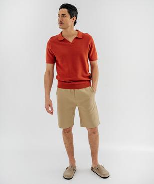 Bermuda en maille piquée coupe ample homme vue4 - GEMO 4G HOMME - GEMO
