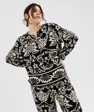 Blouse imprimée femme grande taille vue2 - GEMO 4G GT - GEMO