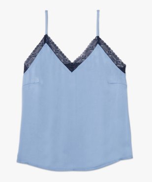 Haut de pyjama femme débardeur à fines bretelles vue4 - GEMO(HOMWR FEM) - GEMO