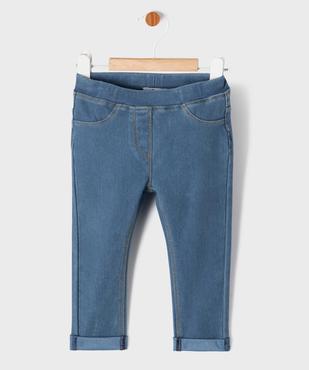 Jegging à taille réglable et revers bébé fille vue1 - GEMO(BEBE DEBT) - GEMO
