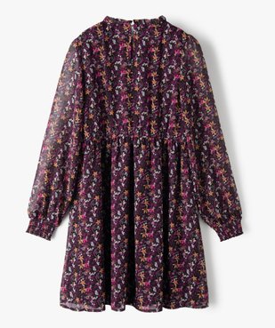 Robe fille imprimée à manches longues vue3 - Nikesneakers (JUNIOR) - Nikesneakers