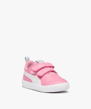 Baskets fille bicolores à scratchs – Puma Courtflex vue2 - PUMA - GEMO