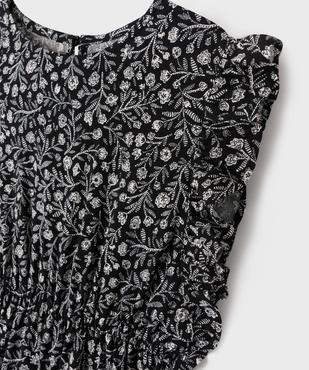 Robe à volants à motifs fleuris fille vue2 - GEMO 4G FILLE - GEMO
