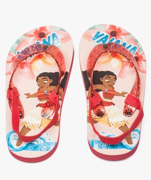 Tongs fille avec brides pailletées et élastique - Vaïana vue1 - VAIANA - GEMO