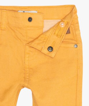 Pantalon bébé garçon coupe slim en toile extensible vue2 - GEMO(BEBE DEBT) - GEMO
