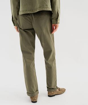 Pantalon chino coupe regular femme vue8 - GEMO(FEMME PAP) - GEMO