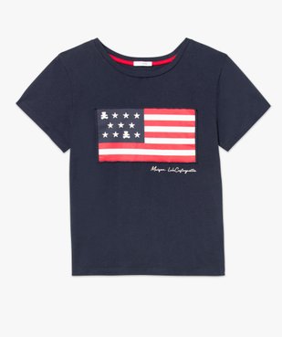 Tee-shirt femme avec drapeau américain - LuluCastagnette vue5 - LULUCASTAGNETTE - GEMO