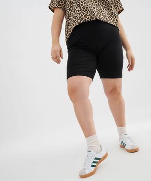 Short en maille extensible avec ceinture élastique  femme grande taille vue10 - GEMO 4G GT - GEMO