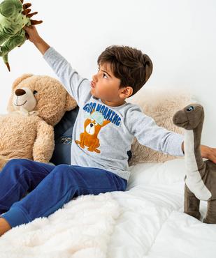 Pyjama en velours 2 pièces bicolore motif chien garçon vue6 - GEMO (ENFANT) - GEMO
