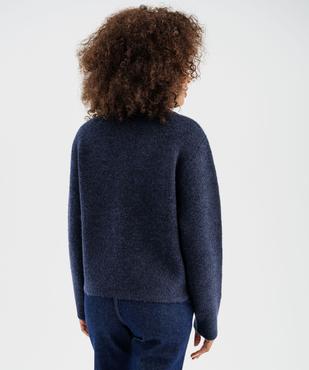 Gilet à grand col avec poches poitrine femme - LuluCastagnette vue5 - LULUCASTAGNETTE - GEMO