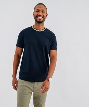 Tee-shirt col rond homme vue1 - GEMO 4G HOMME - GEMO