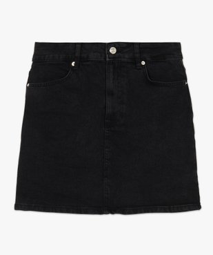 Jupe femme en jean extensible vue4 - GEMO(FEMME PAP) - GEMO