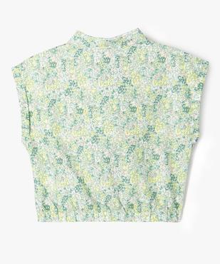 Chemise à manches courtes à motifs fleuris fille vue5 - GEMO (ENFANT) - GEMO