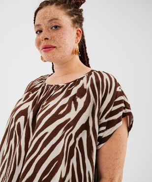 Blouse sans manches ample et fluide en viscose femme grande taille vue2 - GEMO 4G GT - GEMO
