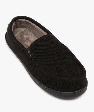 Chaussons mocassins en velours homme - Isotoner vue5 - ISOTONER - GEMO