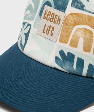 Casquette à motifs avec visière unie garçon vue3 - GEMO 4G GARCON - GEMO