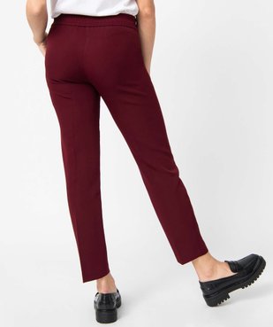 Pantalon femme en maille souple à plis vue3 - GEMO(FEMME PAP) - GEMO