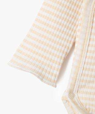 Ensemble naissance évolutif 3 pièces bébé : body, pantalon, bonnet vue6 - GEMO 4G BEBE - GEMO