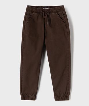 Pantalon jogger avec taille élastique ajustable garçon vue1 - GEMO 4G GARCON - GEMO