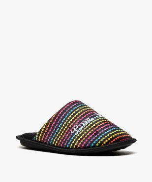 Chaussons femme forme mule à motifs cœurs - Little Marcel vue2 - LITTLE MARCEL - GEMO